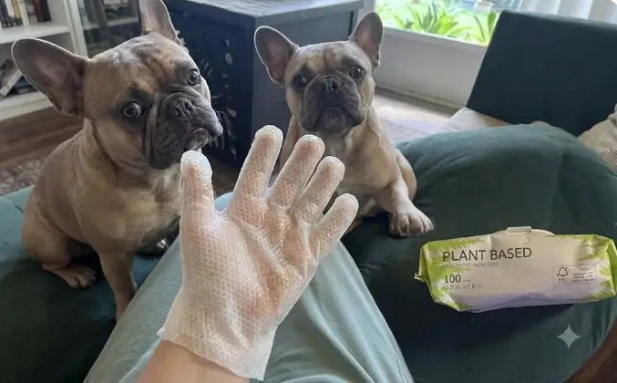Bulk 400-count plant-based pet wipes packaging layout with protective snap lid