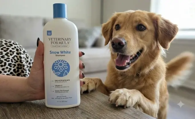 Veterinary Formula Whitening Routine Veterinary Formula Whitening Shampoo application and lathering demo